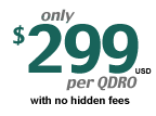 Only $299 per QDRO